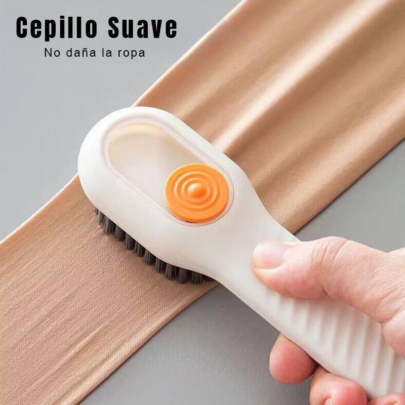 Limpia Fácil – Cepillo Ergonómico con Dispensador de liquido