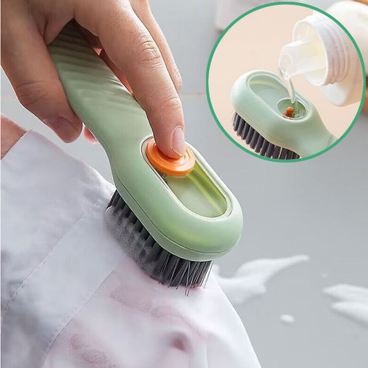Limpia Fácil – Cepillo Ergonómico con Dispensador de liquido